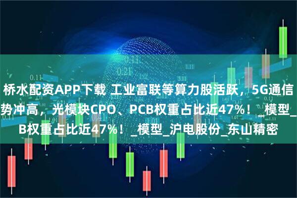 桥水配资APP下载 工业富联等算力股活跃，5G通信ETF（515050）强势冲高，光模块CPO、PCB权重占比近47%！_模型_沪电股份_东山精密